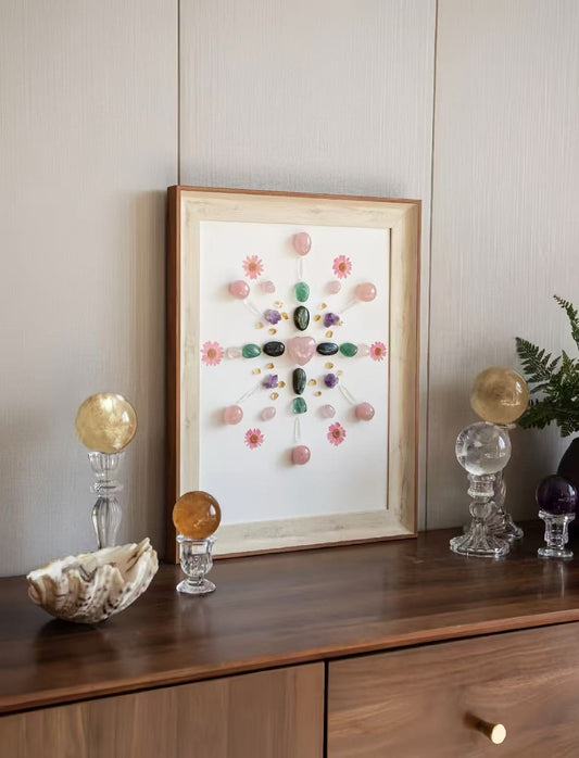 Healing Crystal Grid Wall Art — DIY Set