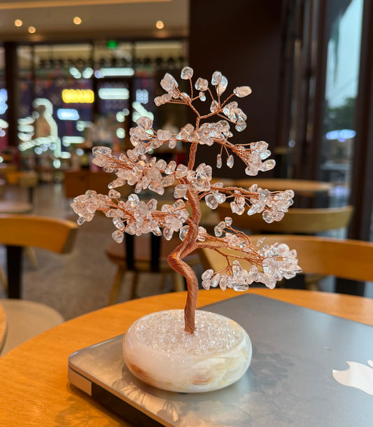 Clarity Tree — Handcrafted Clear Quartz Crystal Tree